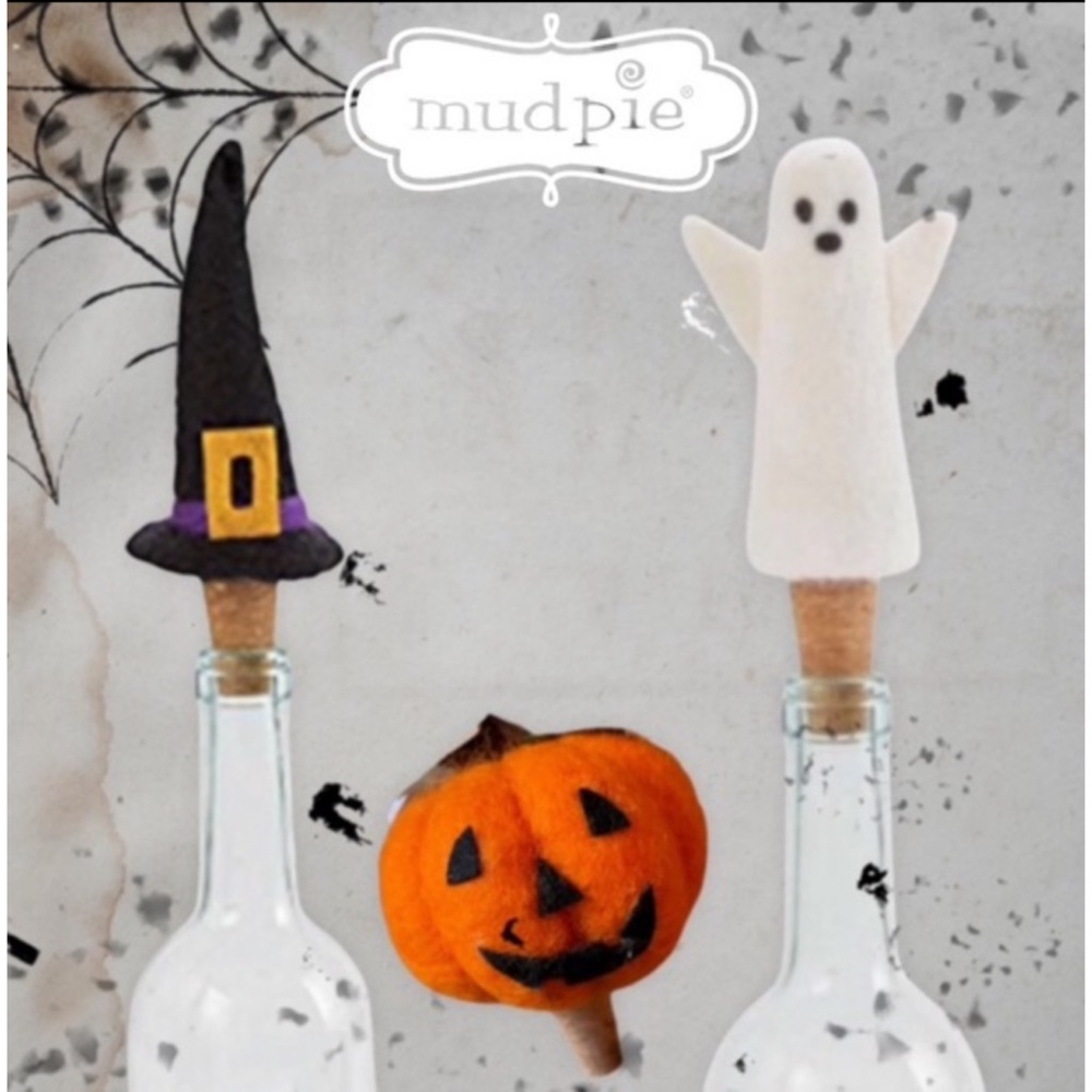 Mud Pie Halloween Felted Bottle Stopper